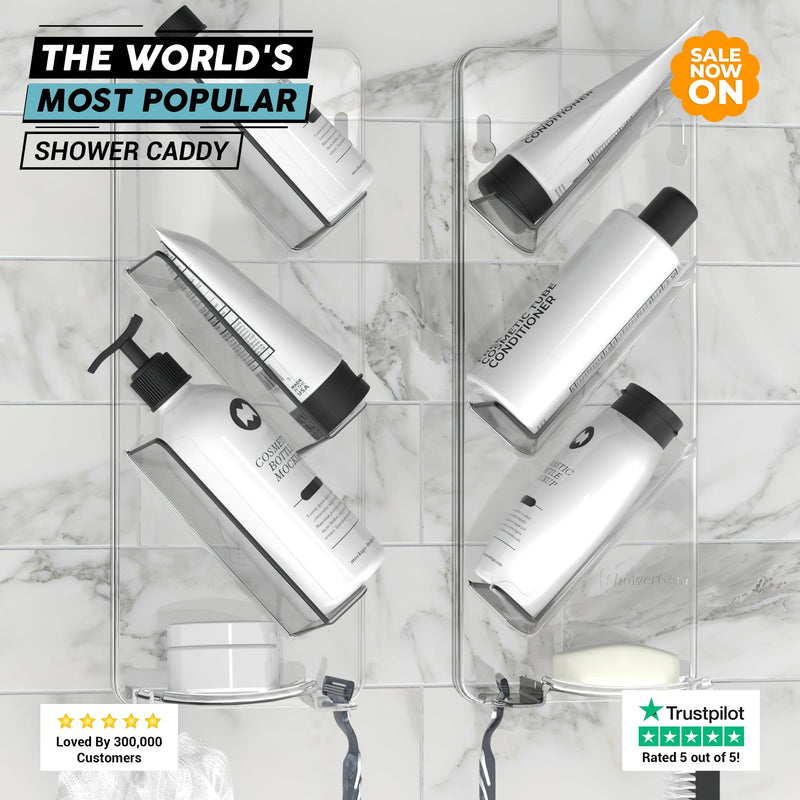 Shower Caddy for tiles suction cups or hanging