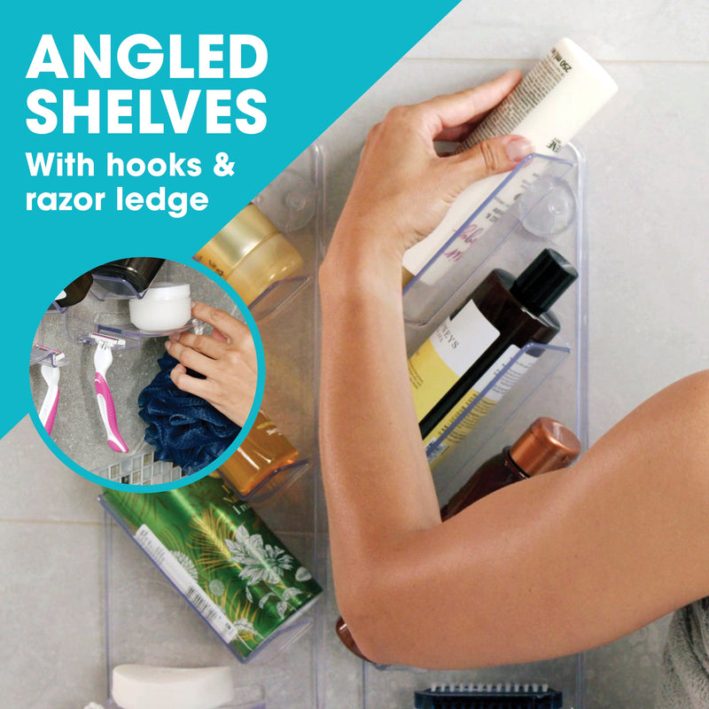 Rustproof & Easy Clean: The ShowerGem Shower Caddy